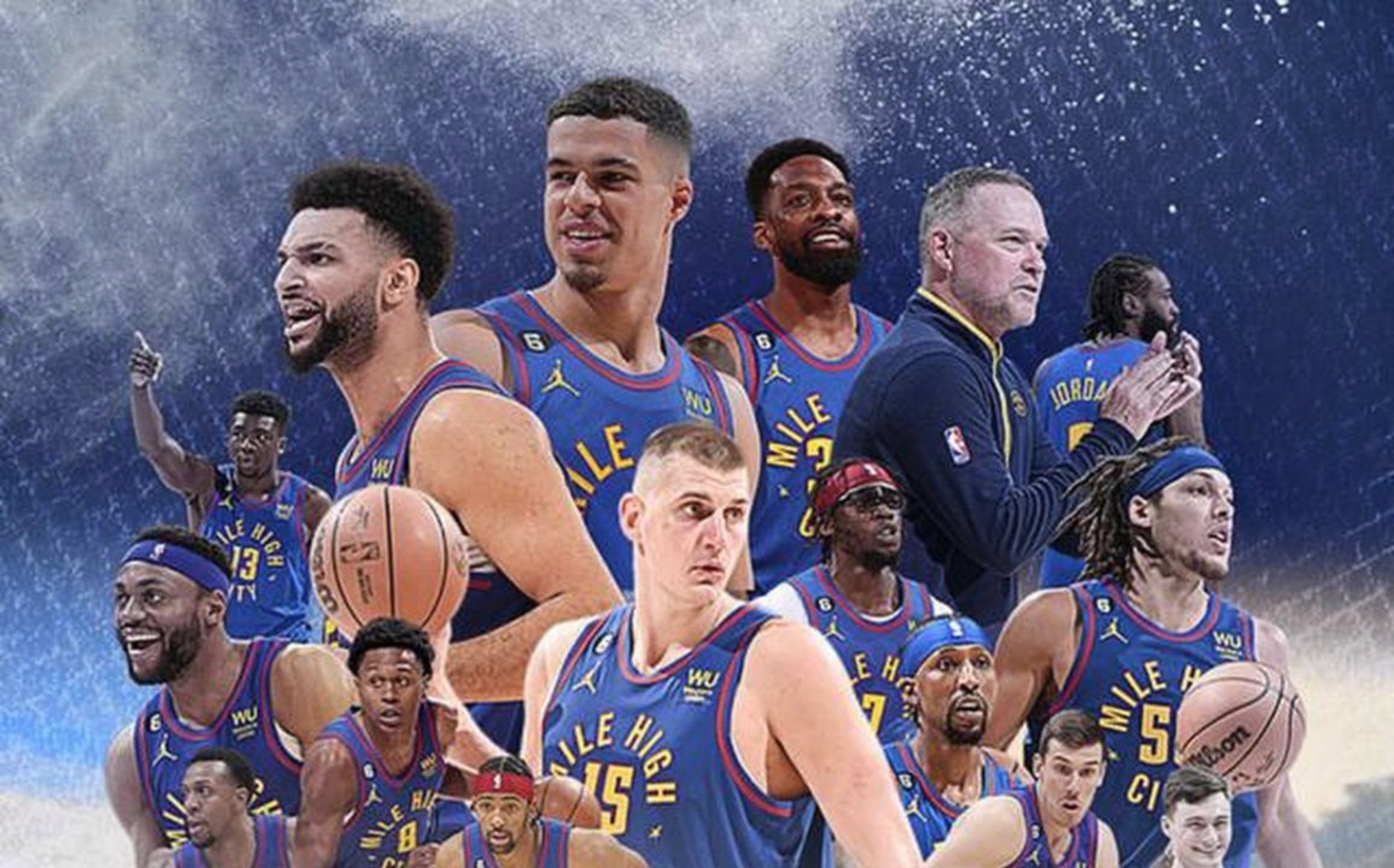 掘金完胜雷霆，范弗利特统治全场